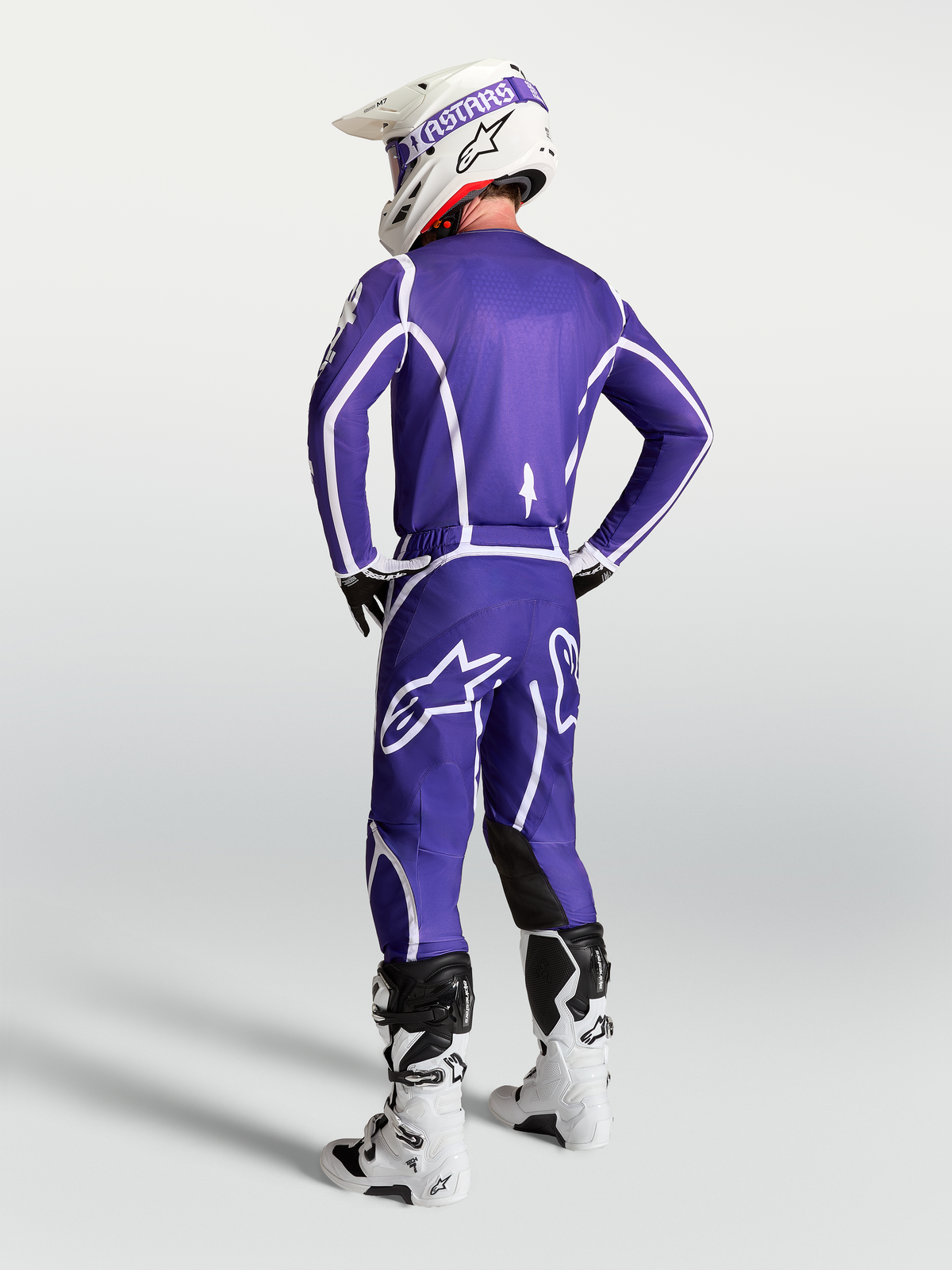 Alpinestars Fluid Apex V2 Pants, Deep Blue and White Men's motocross gear with 600D polyfabric and ergonomic sport fit.