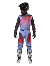 Alpinestars 2024 Racer Hoen Jersey and Pants, Men's Motocross Gear, Lavan Purple and Black, complete off-road racing outfit.