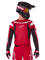 Alpinestars 2025 Fluid Haul Jersey and 2025 Fluid Haul Gear Set, Men's Motocross Racing Apparel, Bright Red and Black