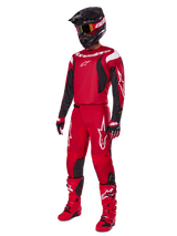 Alpinestars 2025 Fluid Haul Jersey and Gear Set, red and black men's motocross racing outfit for off-road performance.