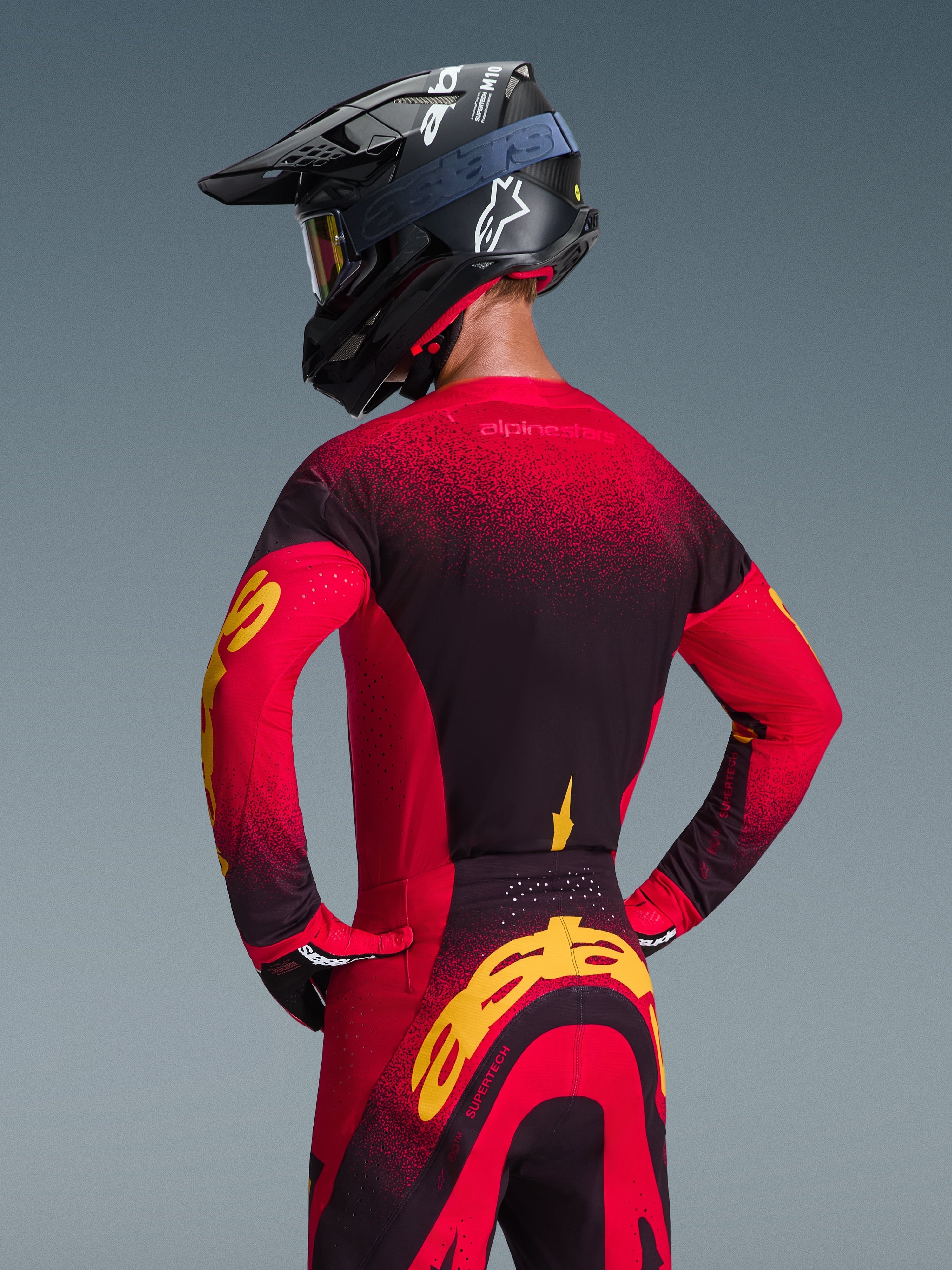 2026 Supertech Scenz Jersey - Red MOTOCROSS Jerseys