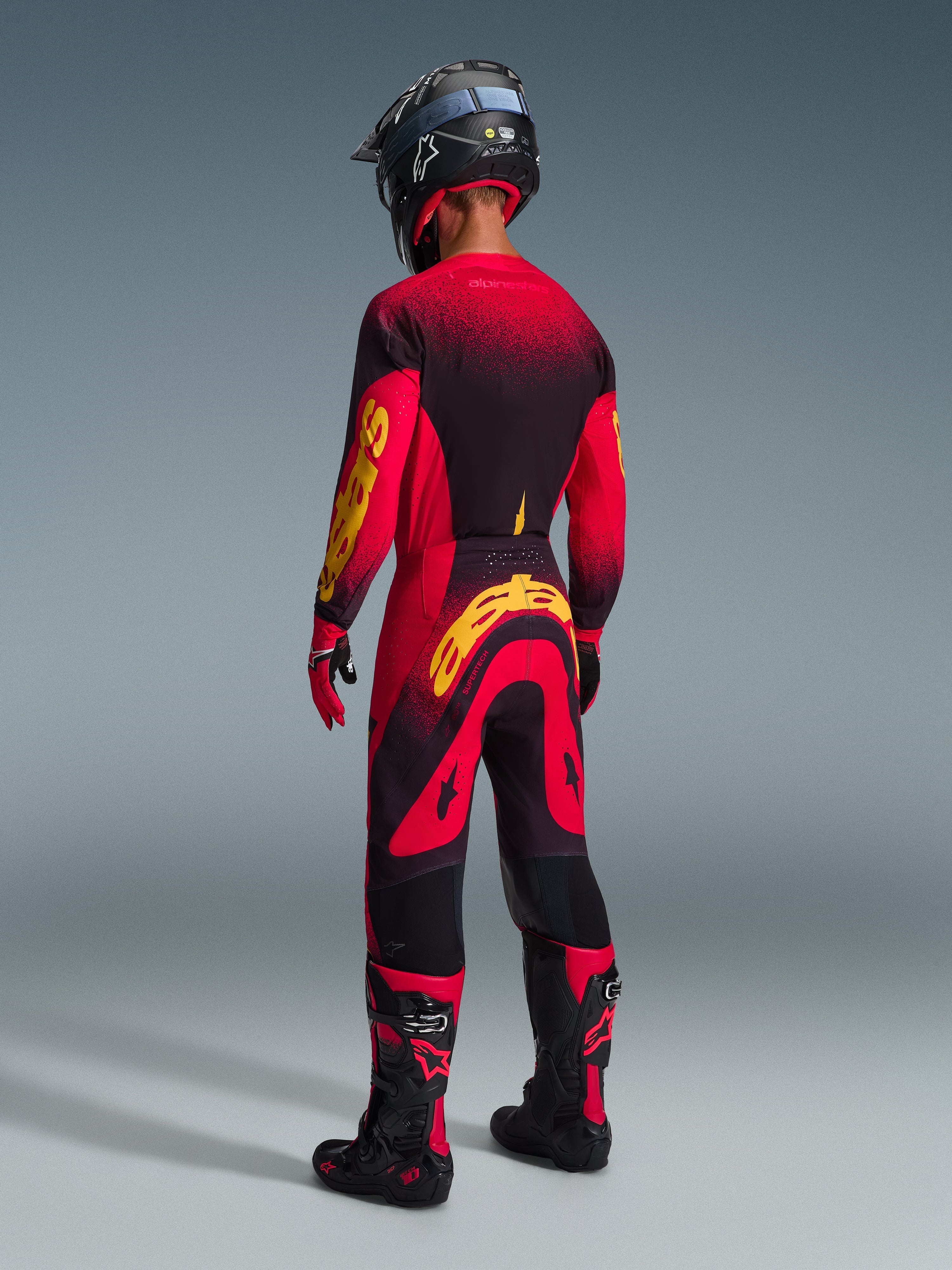 2026 Supertech Scenz Jersey - Red MOTOCROSS Jerseys