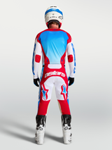 Alpinestars 2027 Racer Hunt Pants AND 2027 Racer Hunt Gear Set, Men's Motocross Gear, Red, White, and Blue, Rear View.