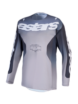 Alpinestars Racer Amber Jersey, Men's Motocross Jersey, Graystone and Light Lilac, breathable performance polyfabric.