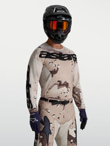 Alpinestars Racer Lone Jersey, Motocross Jersey, Men's, Desert Camo Tan and Black, moisture-wicking polyfabric race fit.