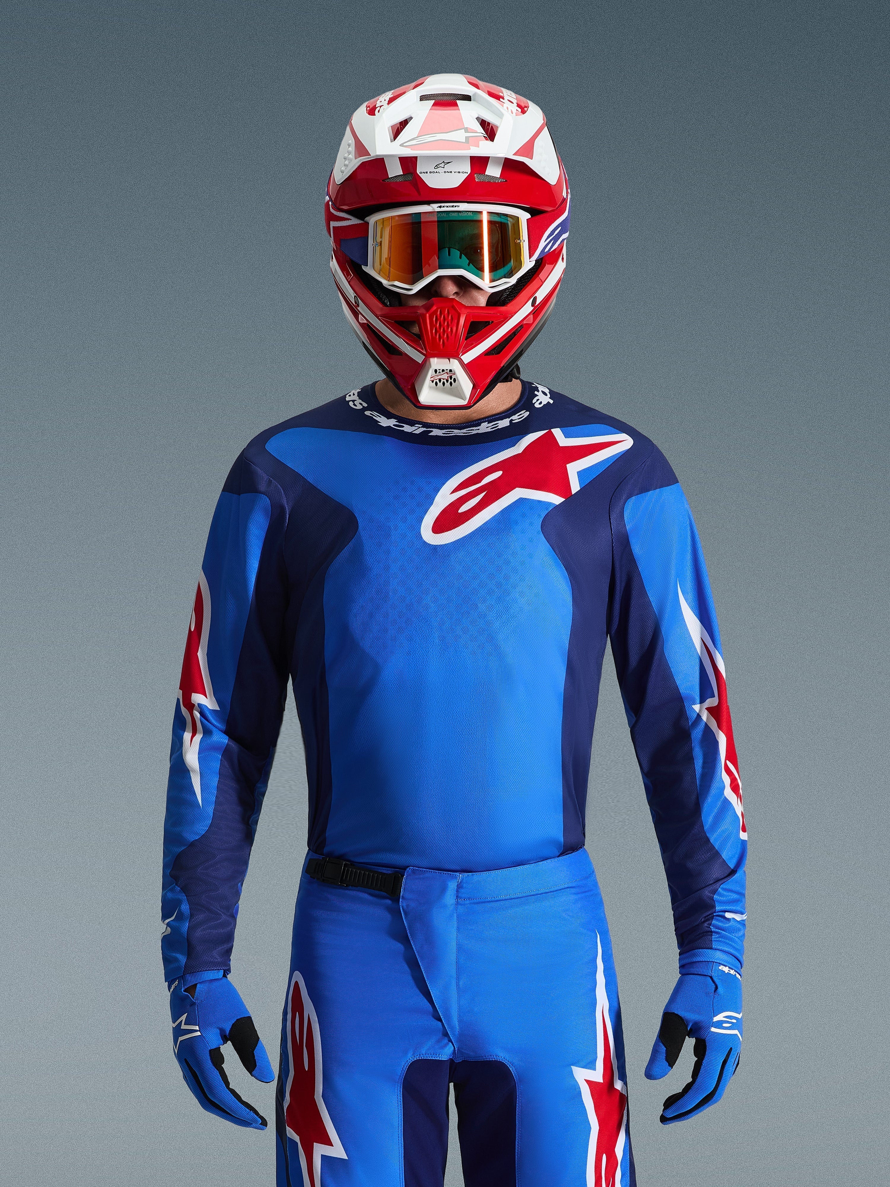 2026 Fluid Grid Jersey - Blue MOTOCROSS Jerseys