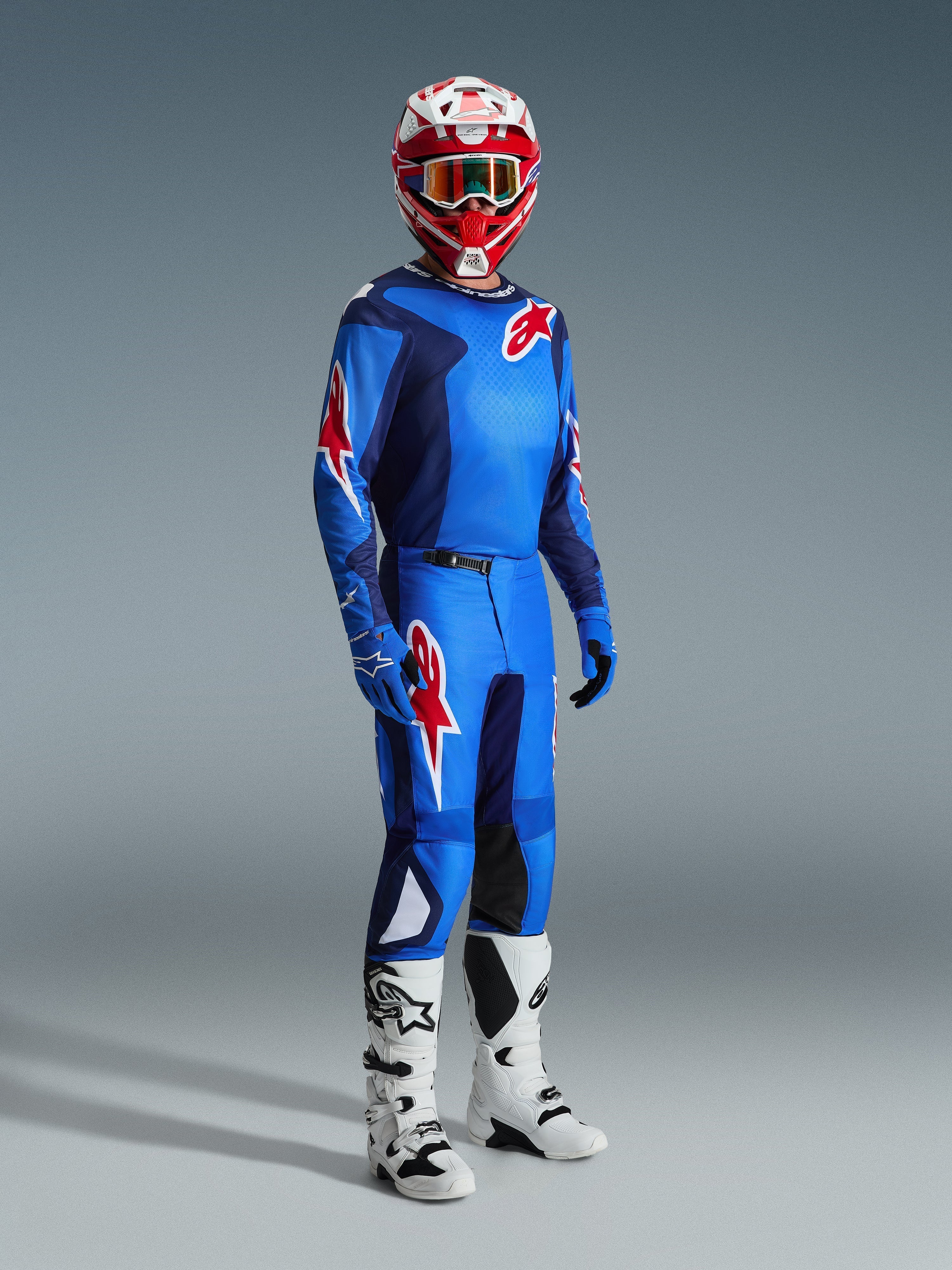2026 Fluid Grid Jersey - Blue MOTOCROSS Jerseys