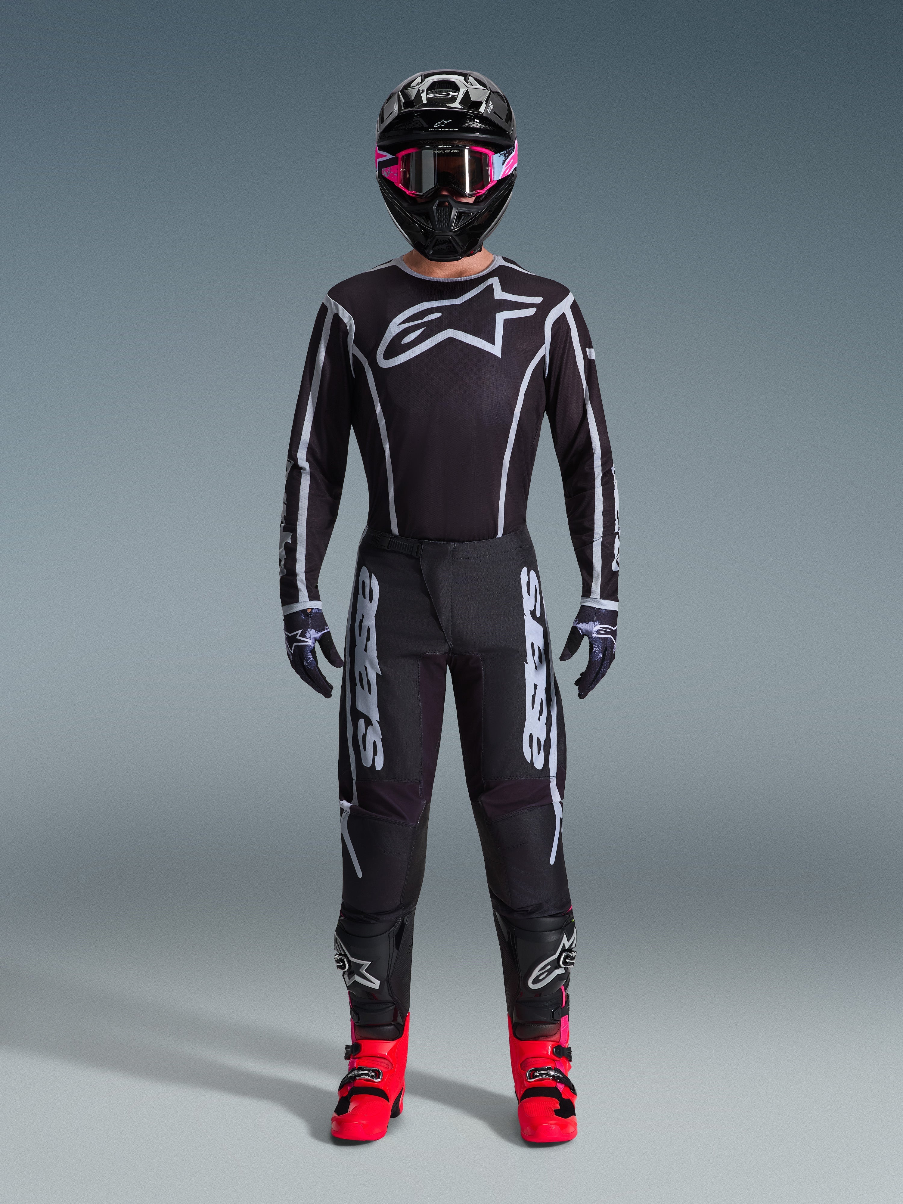 2026 Fluid Apex Jersey - BLACK MOTOCROSS Jerseys