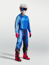 Alpinestars Fluid Kepler Jersey, Men's Motocross Jersey, Ucla Blue and Blithe Blue, breathable athletic fit.