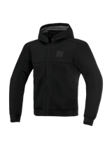 Alpinestars Chrome Superairflow Hoodie, Men's Casual Motorcycle Riding, Black, 3D Mesh with Nucleon Flex Plus armor.