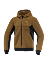 Alpinestars Chrome Superairflow Hoodie, Men's Motorcycle Riding Jacket in Util Brown and Black, featuring breathable 3D Mesh.
