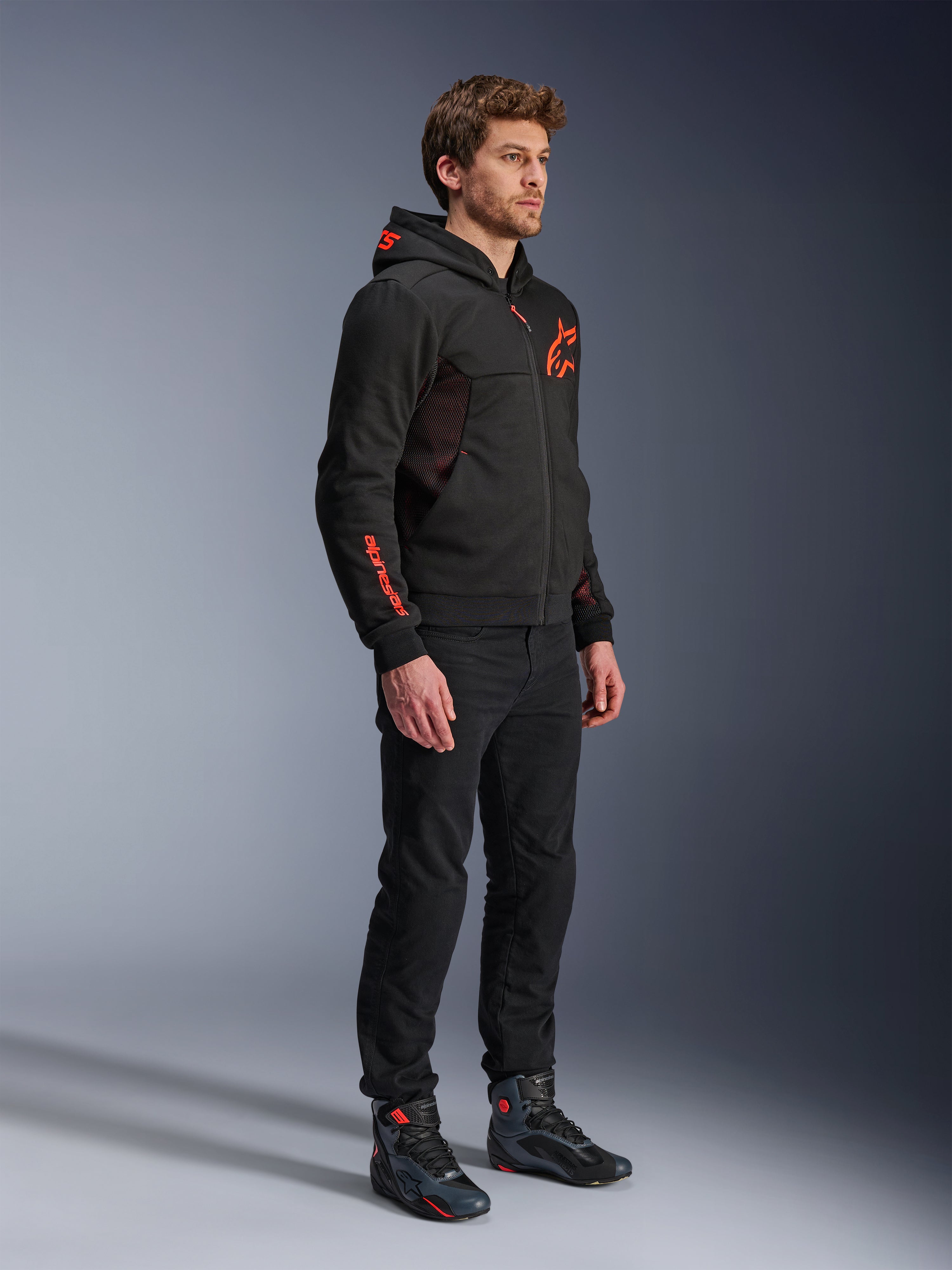 Chrome Air Sport Hoodie - Motorcycle Hoodie | Alpinestars®