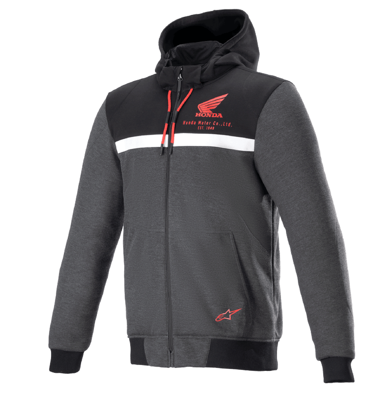 Honda Chrome Street Hoodie - GRAY CONTEMPORARY Textile Jackets Honda Chrome Street Hoodie - GRAY CONTEMPORARY Textile Jackets