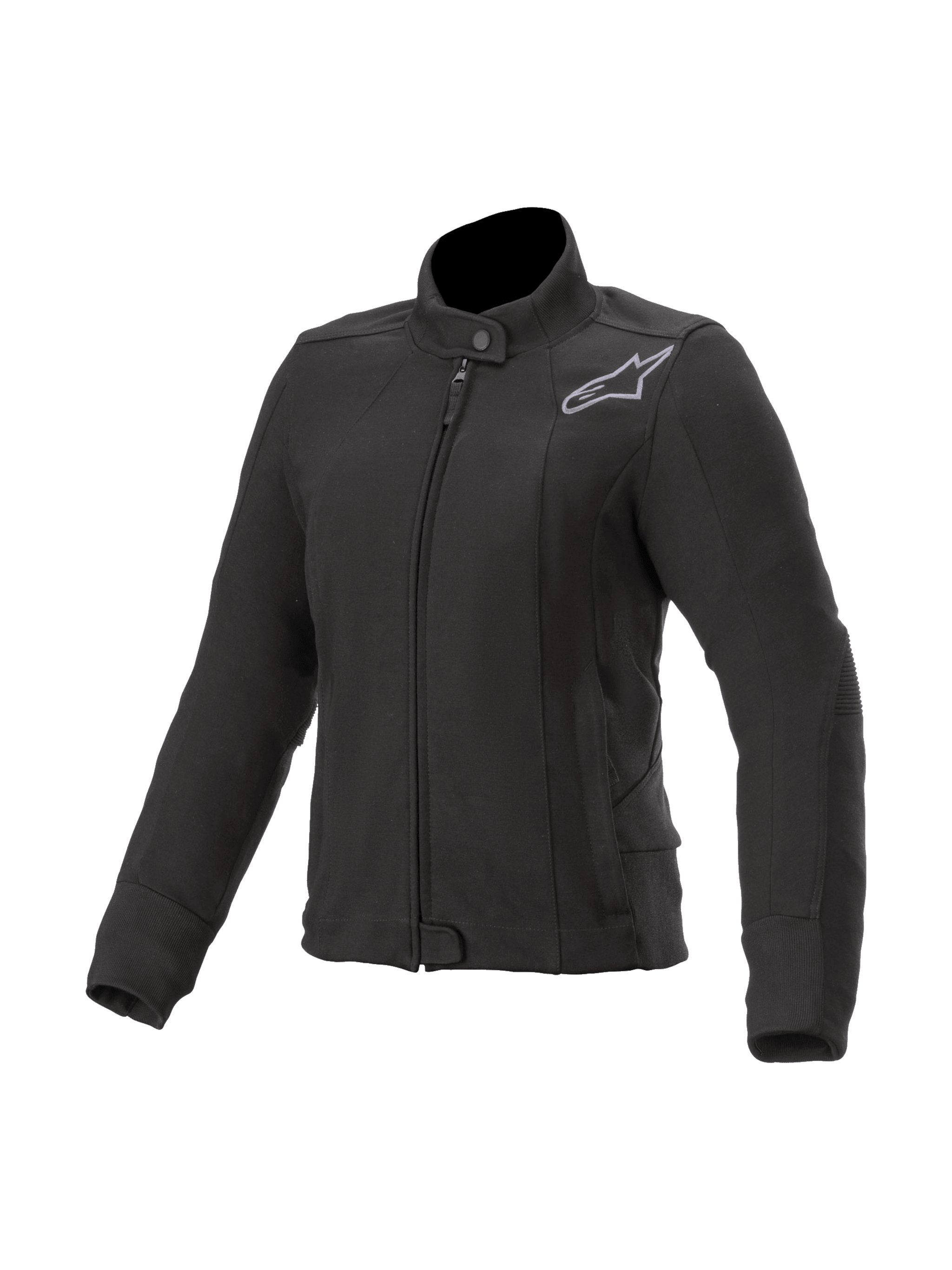 Alpinestars Women's Banshee Fleece, Urban Motorcycle Jacket in Black, with Nucleon Flex Plus armor and Kevlar.