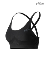Alpinestars Stella TECH ZX Bra, women's auto racing base layer sports bra, black, FIA certified flame-resistant Lenzing FR construction
