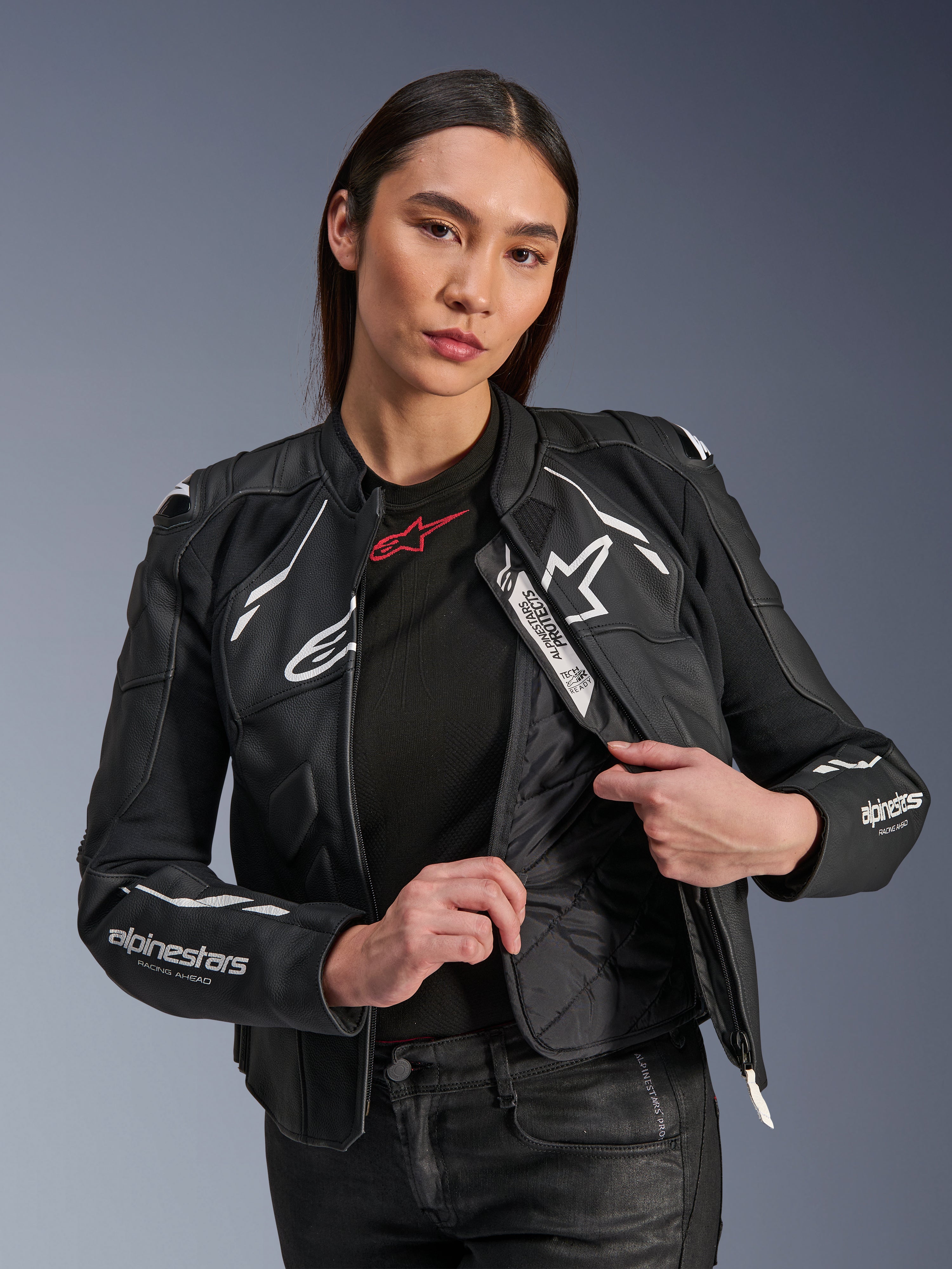 Woman Stella Dusk Leather Jacket - Motorcycle Jacket | Alpinestars®