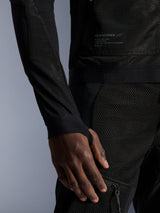 Alpinestars Troop-Air Jacket, black urban summer motorcycle jacket with technical mesh and thumb-hole loops.