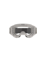 Alpinestars Vision 5 Hollow Goggles, Motocross Goggles, Wind Clear, white translucent frame with a clear anti-fog lens, wide gray adjustable strap with silicone traction, professional off-road riding gear