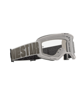 Alpinestars Vision 5 Hollow Goggles, Motocross Goggles, Wind Clear, light gray frame with clear anti-fog lens, wide woven strap with bold 'NESTARS' branding, high-performance protective eyewear for off-road racing