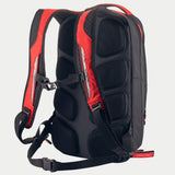 Alpinestars FQ20 City Hunter Backpack, Motorcycle Riding Backpack, Black and Red, ergonomic padded back for airflow.