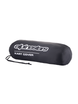 Alpinestars Kart Cover, black go-kart cover with structured fit, elasticated edge and drawstring closure for paddock protection from dust and rain