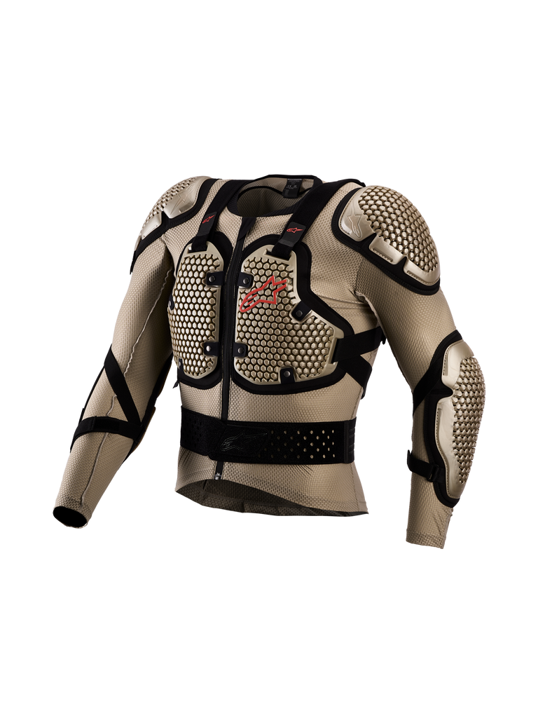 Alpinestars Bionic Action V3 Protection Jacket, aluminum and black motocross armor with breathable stretch mesh.