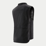 Alpinestars Tech-Air 3 Canvas System, black men's motorcycle airbag vest with stretch nylon, rear view.