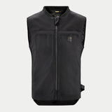Alpinestars Tech-Air® 3 Canvas System, black motorcycle airbag vest for touring and urban riders, AI-powered protection.