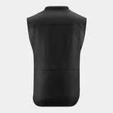 Alpinestars Tech-Air 3 Canvas System, black motorcycle airbag vest for touring, rear view with durable nylon construction.