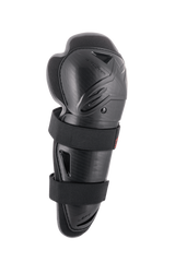 Alpinestars Bionic Action Knee Protector, Black, Single Left-Side Guard, Hard Shell Protection with Dual Elasticated Straps, Motocross and Off-Road Impact Protection, Vented Ergonomic Design with Cushioned Padding