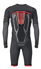 Alpinestars Tech-Air 10 Race Airbag System, motorcycle racing protection for men, black and red, honeycomb back protector.