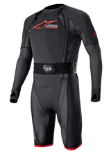 Alpinestars Tech-Air® 10 Race Airbag System, Black and Red motorcycle racing protection with breathable mesh panels.