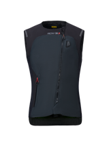 Alpinestars Women Stella Tech-Air 3 V2 System, Black Motorcycle Airbag Vest, front view, featuring a diagonal zipper, Tech-Air 3 branding, and an LED status indicator on the chest