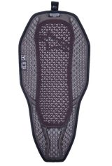Alpinestars Nucleon Flex Proi Full Back Protector Insert, Motorcycle Back Protector, Transparent Smoke Red, grey 3D mesh liner with visible red core, highly ventilated hybrid design with a snap button for jacket integration