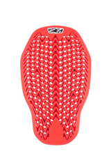 Alpinestars Nucleon Plasma Back Protector Insert, Motorcycle Back Protector, Red, flexible zigzag mesh design with ventilation holes, CE Level 2 certified impact protection, ergonomic insert for riding jackets