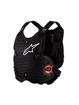 Alpinestars Bionic Action V2 Chest Protector, Black and White MX armor, CE Level 1 certified with A-Morph technology.