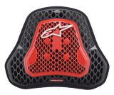 Alpinestars Nucleon KR Cell Cir Protector, Motorcycle Chest Protector, Transparent Smoke Red and Black, Honeycomb CELL structure, White Alpinestars Logo, Lightweight Ventilated Body Armor