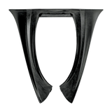 Alpinestars BNS Tech Carbon Neck Support, Motocross and Off-road Neck Brace, Unisex, Black, high-performance Carbon Polymer compound, top-down view showing the ergonomic frame design for lightweight impact protection.