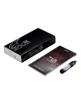 Alpinestars Tech-Air® MX Airbag System Replacement Canister kit, featuring a black cylindrical argon inflator cartridge, a user manual with red and white graphics, and a black retail box with white branding, essential motorcycle airbag safety maintenance equipment.