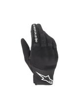 Alpinestars Copper Gloves, black and white urban motorcycle gloves featuring lightweight textile mesh.