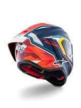 Alpinestars Supertech R10 Acosta Limited Edition Helmet, Motorcycle Racing Helmet, Blue, Red, and White Matt, carbon composite construction, ECE 22.06 and DOT certified