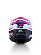 Alpinestars S-M3 Youth Falcon Helmet, Purple and White Motocross Helmet, ECE 22.06 certified with falcon graphic, size YL.