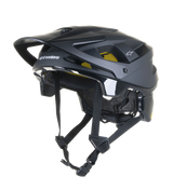 Alpinestars Vector Tech Solid Helmet, Black MTB Mountain Bike Helmet, Matte and Glossy Finish with 19 Vents, Yellow Interior Mips Padding, Adjustable Visor and Straps, Lightweight Protection for Trail and All-Mountain Riding
