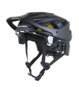 Alpinestars Vector Tech Solid Helmet, Black MTB Mountain Bike Helmet, Matte and Glossy Finish with 19 Vents, Yellow Interior Mips Padding, Adjustable Visor and Straps, Lightweight Protection for Trail and All-Mountain Riding