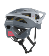 Alpinestars Vector Tech Zeal MTB Helmet, Mips protection, Light and Dark Gray, featuring rear adjustable fit dial.