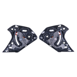 Alpinestars Supertech R10 Shield Mechanism, pair of black replacement visor mechanisms, left and right components with mechanical pivots and mounting points for S-R10 motorcycle helmets