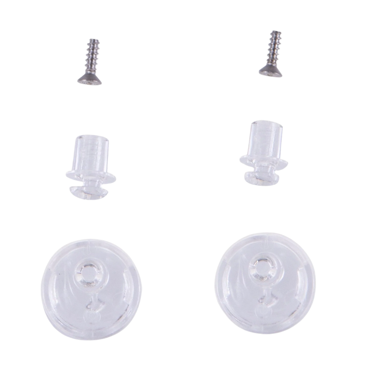 Alpinestars Pinlock Tear Off Pins Set, Helmet Accessory, Transparent, clear plastic pins and small metal screws, replacement parts for Supertech R10 motorcycle helmet visors