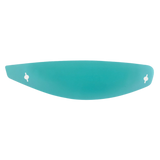 Alpinestars Supertech R10 Shield Tear-Off Set, teal motorcycle racing helmet accessory for visor protection.
