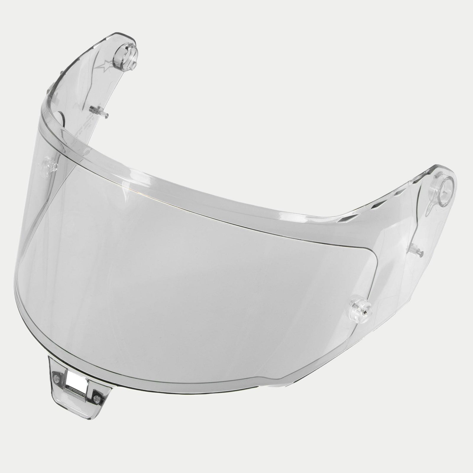 Alpinestars Supertech R10 Shield, Photochromic motorcycle helmet visor, clear transparent lens with anti-scratch coating.
