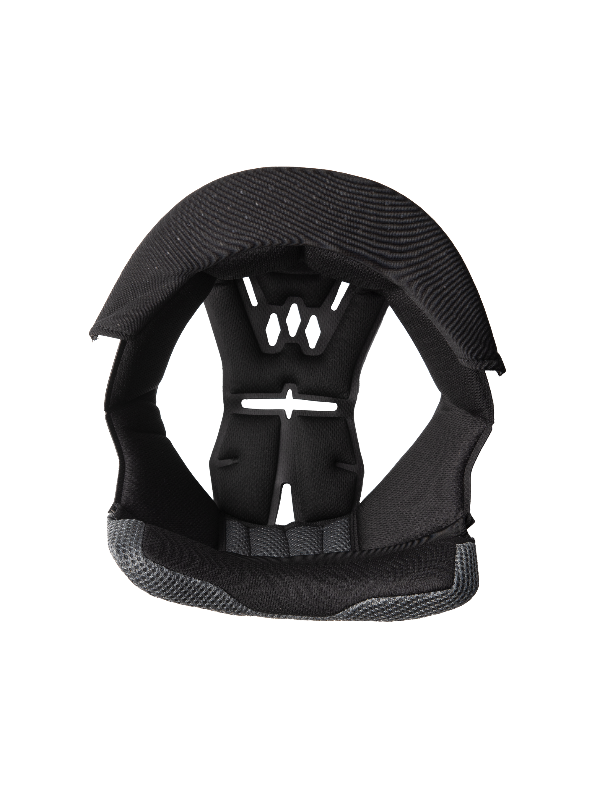 Alpinestars S-M3 Crown Pad, Motorcycle Helmet Replacement Liner, Black and Gray, Perforated Ventilation Design, Foam Padding with Mesh Fabric, Ergonomic Inner Cushioning for Comfort and Protection